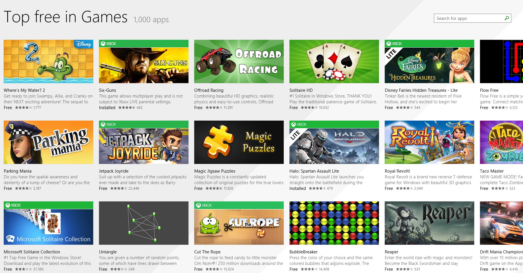 Limitation of Windows store games | Windows10download.com - Windows 10 blog